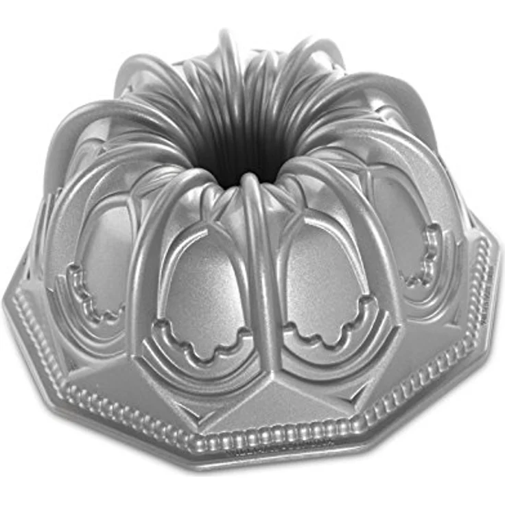 NordicWare Backform-Kuchenform-Motivbackform-Kuppel, Aluminium, Silber, 24 x 24 x 10,2 cm – Bild 1