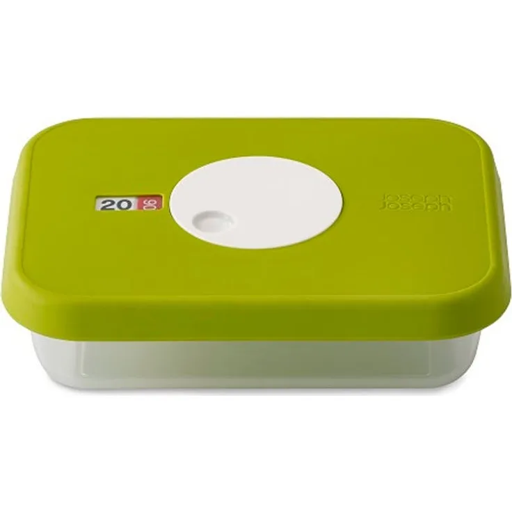 Joseph Joseph Dial Stapelbarer Behälter Mit Datierbarem Deckel Rechteckig, 0,7 L, grün