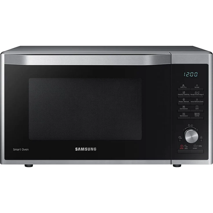 Samsung MC32J7055CT/EG Mikrowelle mit Grill und Heißluft, Standgerät, 32 Liter Garraum, 900 Watt, schwarz silber, Edelstahl  – Bild 2