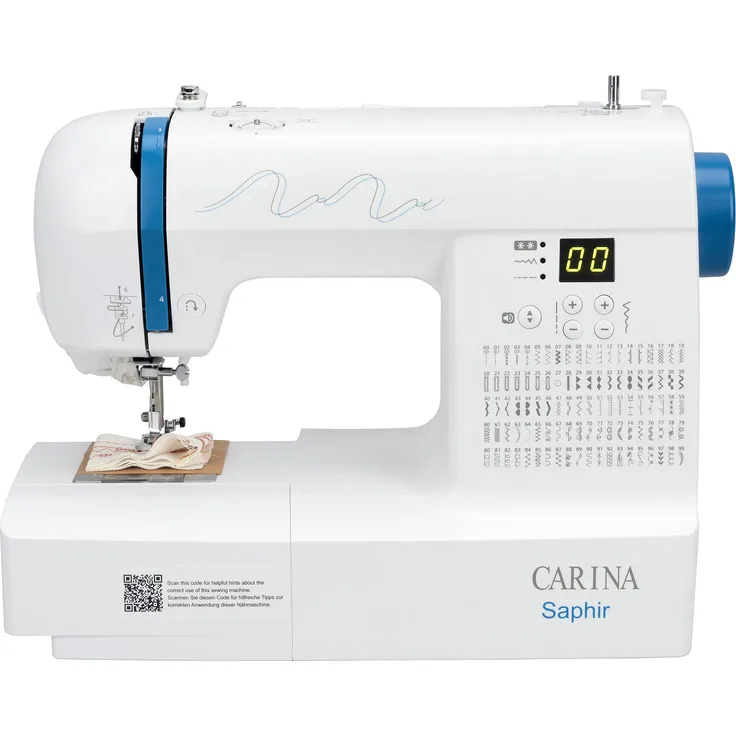 Carina Saphir  Computer-Nähmaschine, weiß
