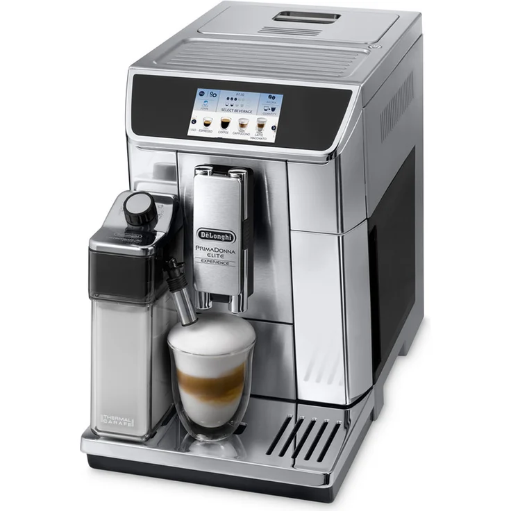 De'Longhi ECAM 650.85.MS Kaffeevollautomat, Tassenwärmer, Timer, 1450 Watt, silber, mit Milchsystem und integriertem Mahlwerk – Bild 2