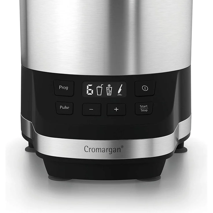 WMF Kult Pro Multifunktionsmixer, 30.000 U-min, 1.200 Watt, 6 Geschwindigkeiten, 3 Autoprogramme, 2 Mixbehälter, 2 To-Go-Mixflaschen, Kreuzklingen für Smoothies, Flachklingen zum Zerkleinern – Bild 3