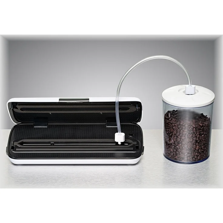 ROMMELSBACHER Vakuumierer VAC 110 - vollautomatisches Vakuumieren & Versiegeln, 2 Pumpengeschwindigkeiten, 2 Versiegelungszeiten, für Folien bis 30 cm Breite, Schlauchanschlusss  – Bild 3