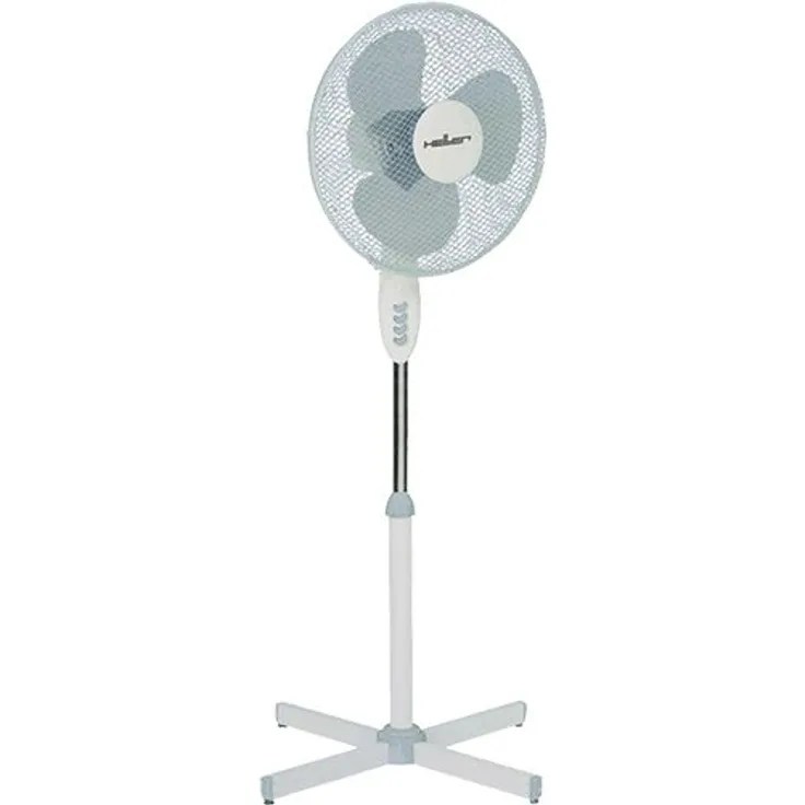 Heller Ventilator STV 4006 Standventilator, oszillierend Ø40cm Grau-weiß