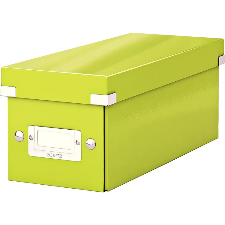 Leitz CD Aufbewahrungsbox, Grün, Mit Deckel, Click & Store, 60410064