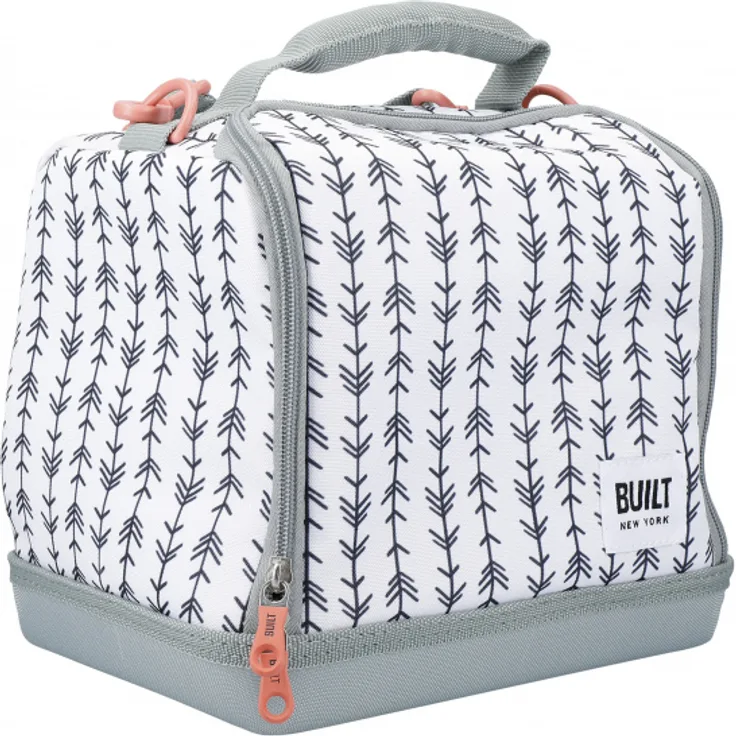 KitchenCraft bUILT Kühltasche 7 Liter 24 x 26 cm Polyester weiß-grau