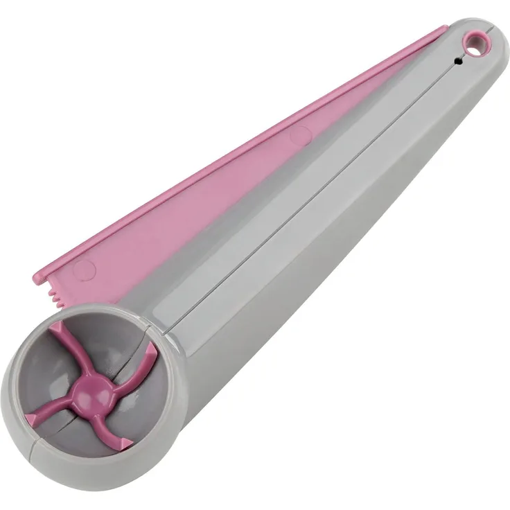 Zenker Makronator Ø 3 cm CANDY, Makronenformer aus Kunststoff, Teigportionierer für Makronen, Plätzchenportionierer (Farbe: Gelb-Rosa), Menge: 1 Stück