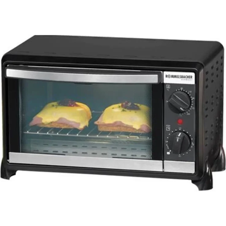 ROMMELSBACHER Kleinbackofen BG 950 ''Speedy'' - 10 Liter Backraum, 2 Quarzheizelemente, Temperatur von 80 - 230 °, Ober--Unterhitze, Zeitschaltuhr, antihaftbeschichteter Backraum, Doppelverglasung – Bild 2