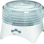 Clatronic DR 3525 Dörrautomat 300 Watt, trocknet Obst, Gemüse, Kräuter, Fleisch und mehr, 5 stapelbare Ebenen, 2 Temperaturstufen weiß