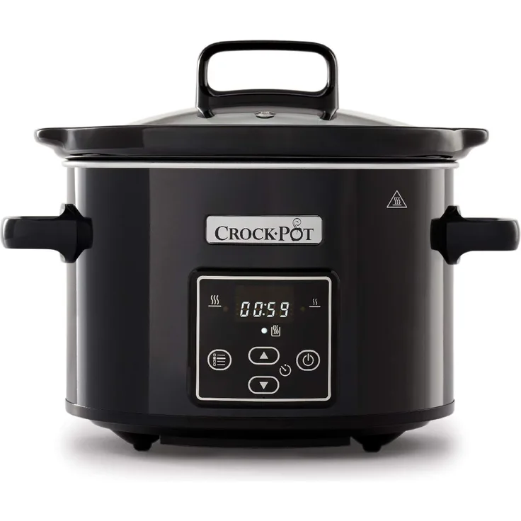 Crockpot CSC061X Crock-Pot Digitaler Schongarer mit 2,4 L Fassungsvermögen, 2.4 liters, schwarz