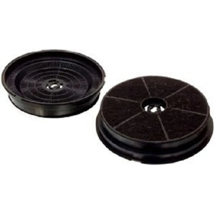 2x Dunstabzugshauben Aktiv Kohlefilter Universal 190mm rund SET