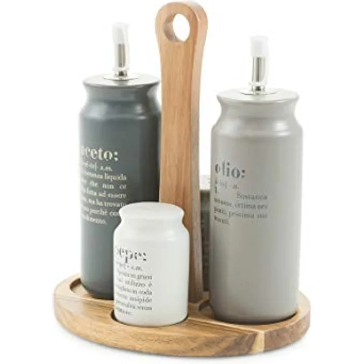Villa d'Este Home Tivoli Dressing-Set aus Steingut, Mehrfarbig, Einheitsgröße