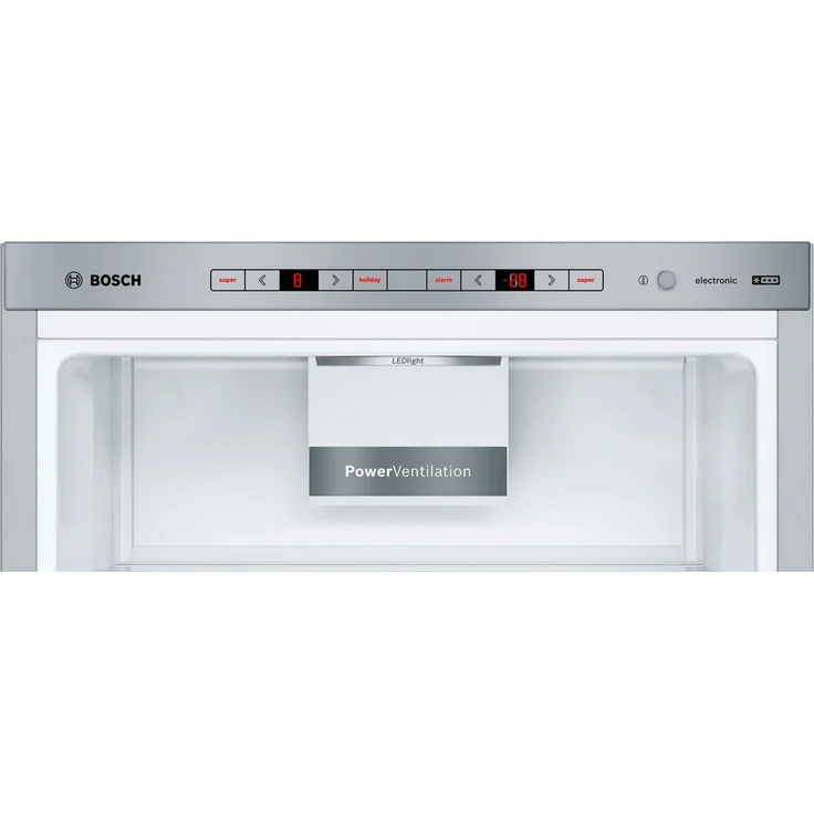 Bosch KGE39AICA Kühl-Gefrierkombination mit Gefrierbereich unten, freistehend, silber, LED, Display, Türanschlag rechts, 2 Türen, Breite 60 cm, Energieklasse C – Bild 3