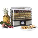 Klarstein Valle Deluxe Dörrautomat Dehydrator 5 Ablagegitter 250W Edelstahl