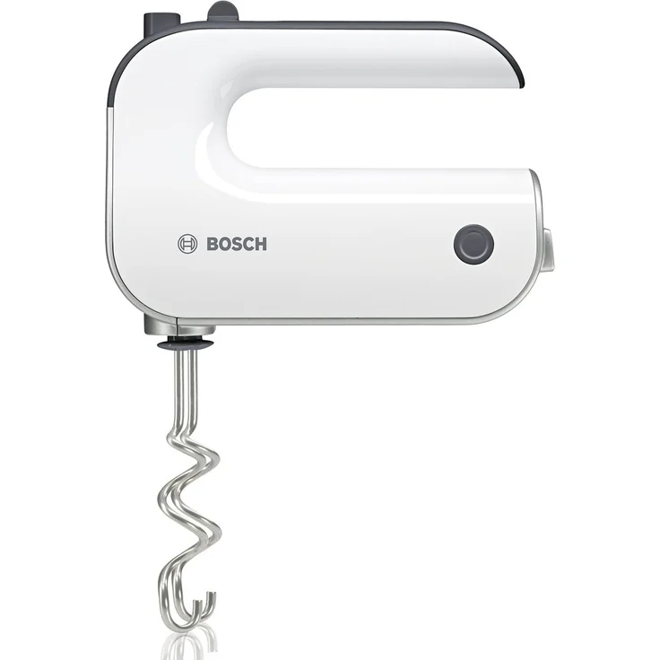 Bosch MFQ4835DE Styline, Premium-Handrührer, sehr leise, 2 Paar Rührbesen, Knethaken, Anschluss für Mixfuß, 575 W, Edelstahl, weiß – Bild 3