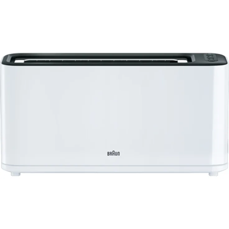 Braun HT3100WH Toaster 1 Schlitz mit 7 Bräunungsstufen, weiß, 1000