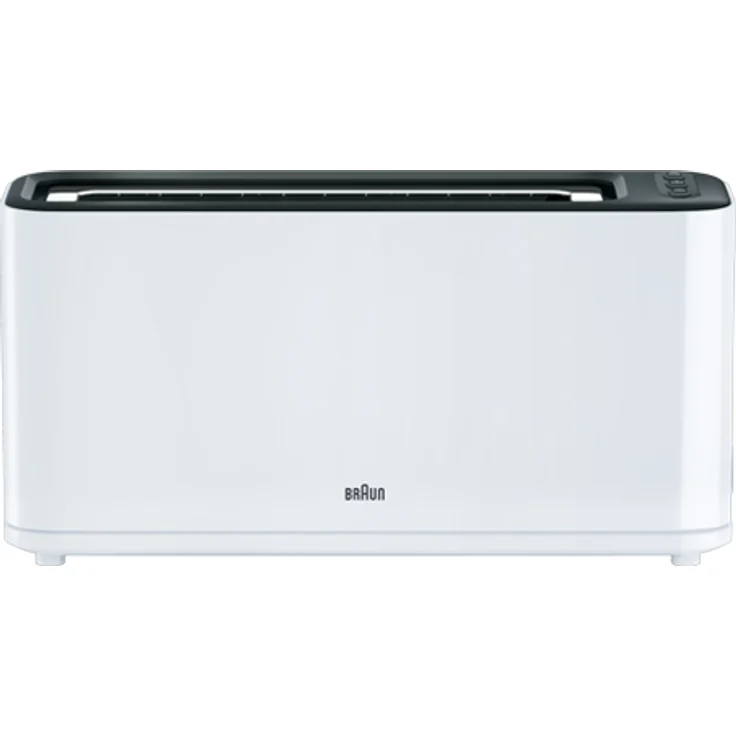 Braun HT3100WH Toaster 1 Schlitz mit 7 Bräunungsstufen, weiß, 1000 – Bild 1