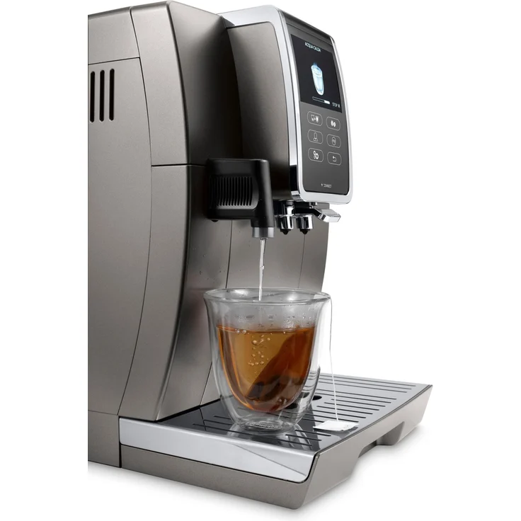 De'Longhi Dinamica Plus ECAM 370.95.T Kaffeevollautomat mit Milchsystem und integriertem Mahlwerk, Cappuccino und Espresso auf Knopfdruck, 3,5 Zoll TFT Touchscreen Farbdisplay und App-Steuerung, titan – Bild 5
