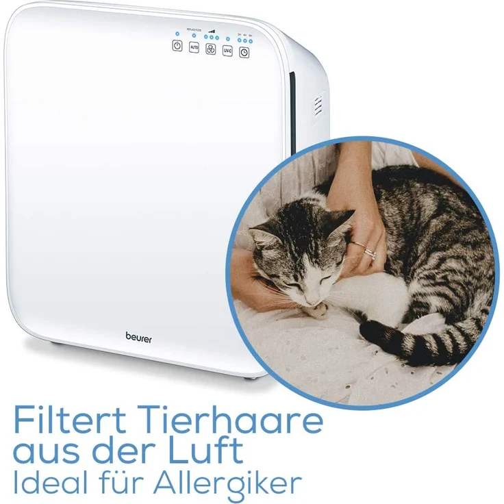 Beurer LR 310 Luftreiniger, mit HEPA-Filter, Automatikfunktion, 3 Stufen, Filterwechselanzeige (66019)  – Bild 7
