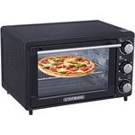 Steinborg Mini-Backofen 25 Liter mit Umluft 1600W in schwarz