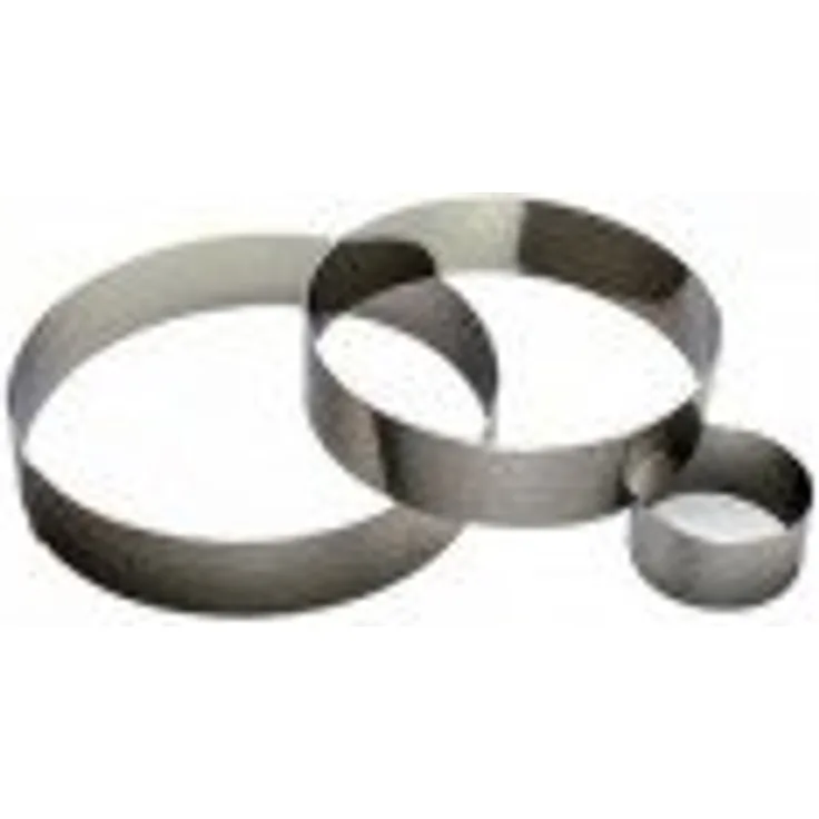 GOBEL 865092 Tortenring mit Schaumstoff Edelstahl