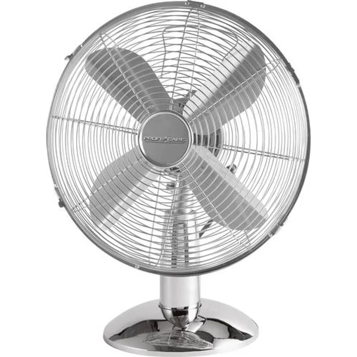 ProfiCare PC-VL 3063 M Ventilator, oszillierend, Neigungswinkel verstellbar, ruhiger Lauf, Metall-Chrom, Ø ca. 30 cm