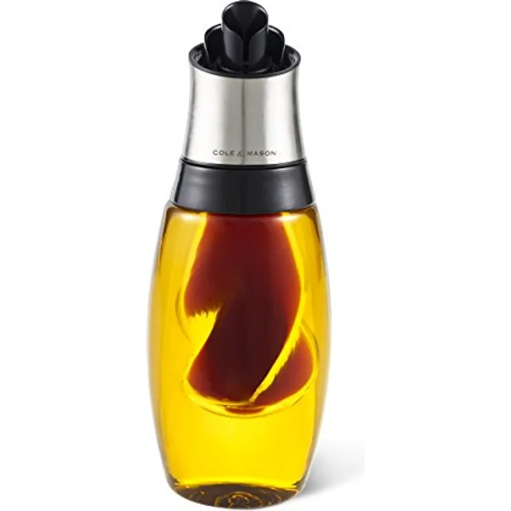 Cole & Mason DUO H103069 - Ausgießer für Öl- und Essig in einer Flasche, Glas, Höhe 23 cm – Bild 1