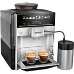 Siemens TE653M11RW EQ.6 plus s300 Kaffeevollautomat, Einsaugsystem, 1,7 Liter Wassertank, silber, mit Milchsystem und integriertem Mahlwerk