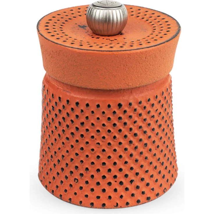 Peugeot Bali Fonte Manuelle Pfeffermühle, Klassische Mahlgradeinstellung, Höhe: 8 cm, Gusseisen, Orange, 35426 – Bild 1