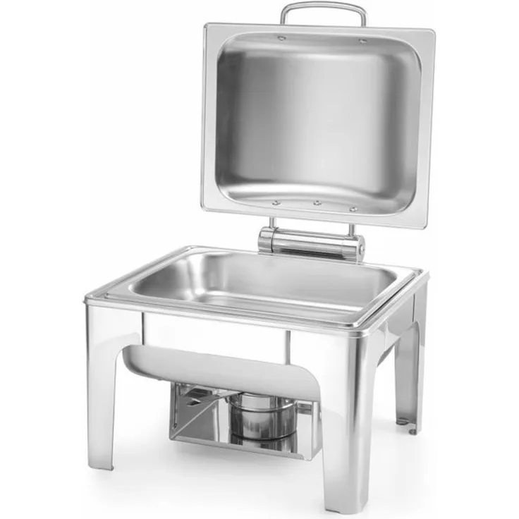 Hendi Chafing Dish GN 1-2, Warmhalteplatte, Edelstahl, satiniert