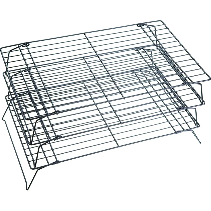 Kitchen Craft Auskühlgitter 3-teilig, 40 x 25 cm, antihaftbeschichtet