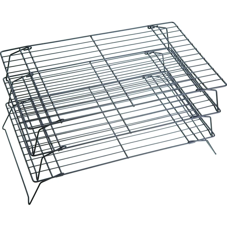 Kitchen Craft Auskühlgitter 3-teilig, 40 x 25 cm, antihaftbeschichtet