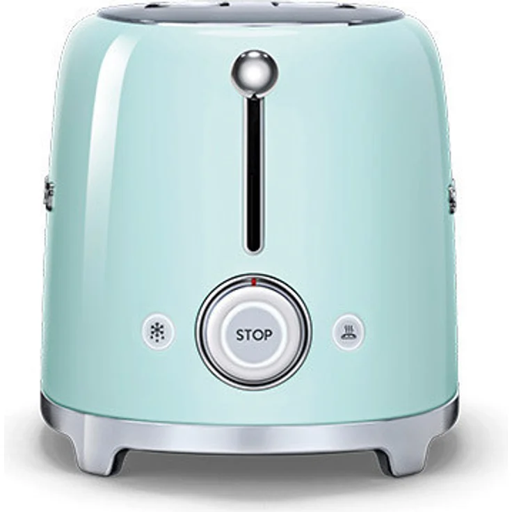 Smeg TSF01PGEU Doppelschlitztoaster, 950W, 6 Bräunungsstufen, pastellgrün – Bild 3