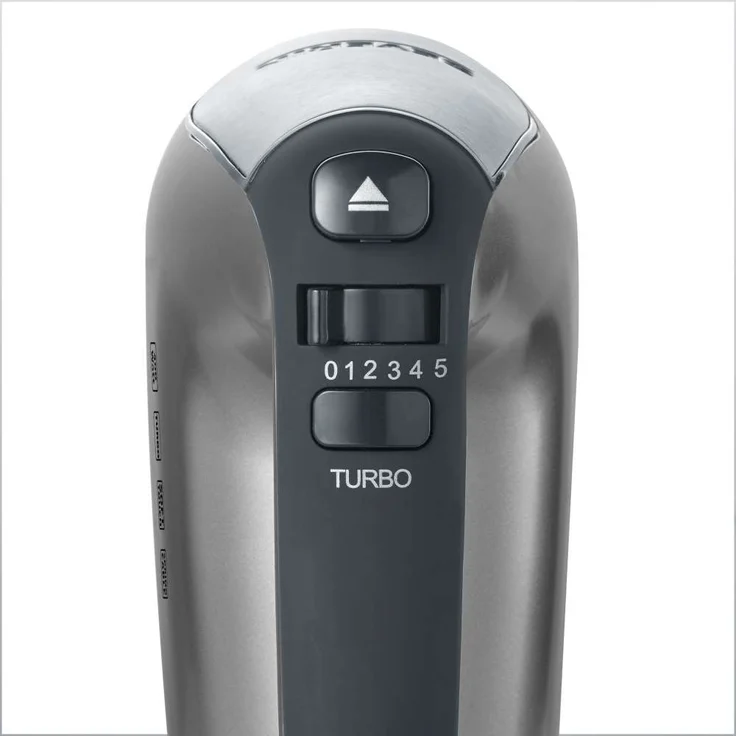 Severin HM 3832 Handmixer mit Spiralkabel, ca. 400 W, silber, schwarz – Bild 4