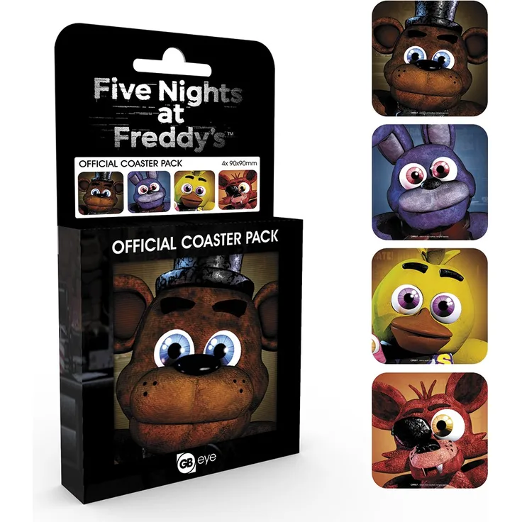 GB Eye Ltd Fünf Nächte in Freddys, Zeichen, Untersetzer Pack, verschiedene