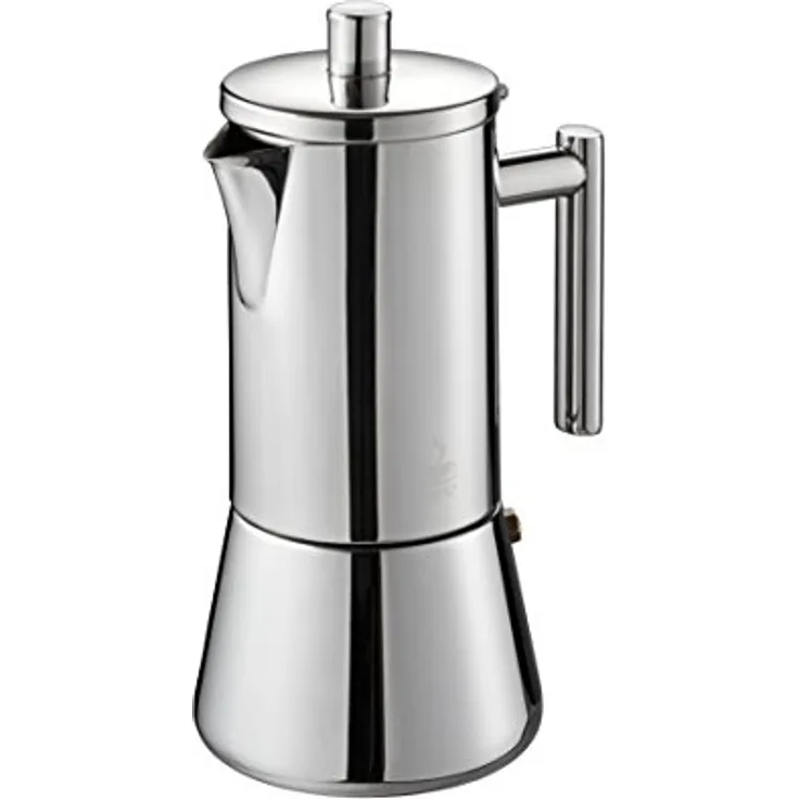 Der Original GEFU Espresso-Kocher Nando 16390 ? Premium Edelstahl Kaffee-Maschine für 6 Tassen höchsten Café-Genuss