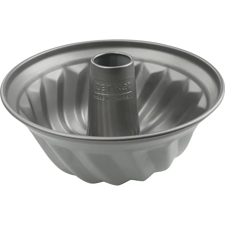 Zenker Gugelhupfform 22 cm Candy, traditionelle Backform für köstlichen Gugelhupf, Backform mit Antihaftbeschichtung (Farbe: silber-rosa), Menge: 1 Stück