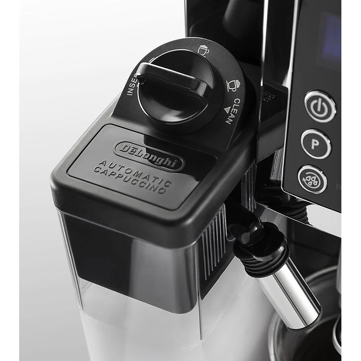 De'Longhi Cappuccino ECAM 23.463B, Kaffeevollautomat mit Milchsystem und integriertem Mahlwerk, silber-schwarz – Bild 7