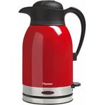 Bestron ATW1600 Wasserkocher, Edelstahl, Rot