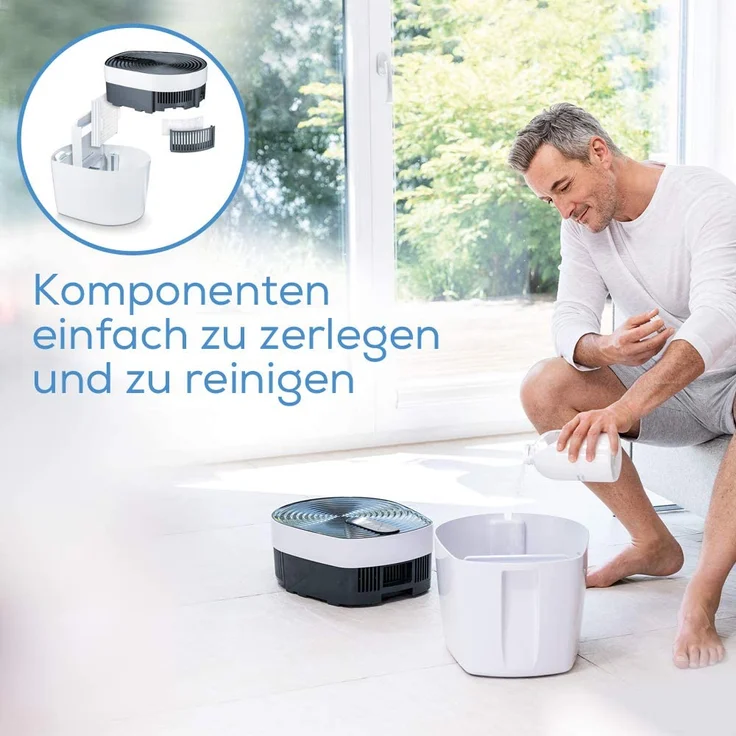 Beurer maremed Meeresklimagerät, Luftbefeuchtung und Luftreinigung für ein naturidentisches Meeresklima, Mineralisierung mit Meeressalz, filtert Bakterien und Viren Luftreiniger – Bild 12
