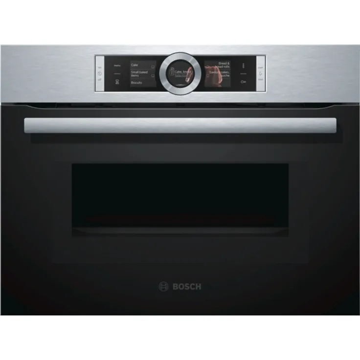 Bosch CMG636BS1, Backofen mit Mikrowelle, Einbau, Energieeffizienzklasse A, Volumen 45 l, Autark, 1000 W