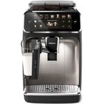 Philips 5400 Serie EP5447-90 Kaffeevollautomat, 12 Kaffeespezialitäten (LatteGo Milchsystem) Matt-Schwarz-verchromt