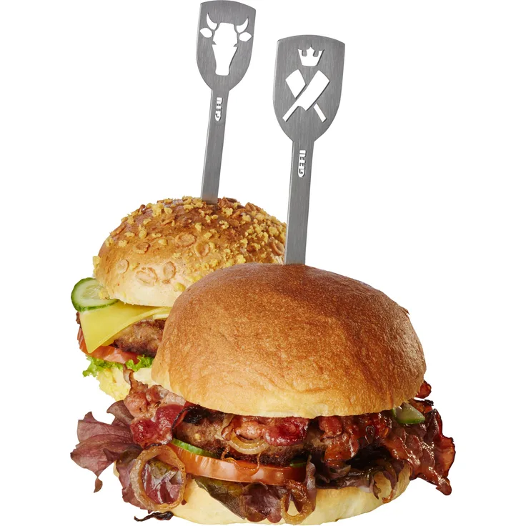 Torro Gefu Hamburger-Spie&szlige, 2er Set, Stier-Fleischerbeil, Edelstahl, 19 cm, 15435, 1