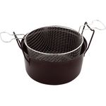 Baumalu 311307 Frittiertopf mit Korb, liert, Stahl, 28 cm