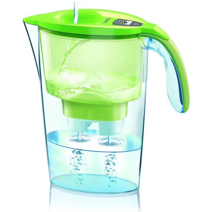 Laica Tischwasserfilter Stream Line J31-AB Gesamtfassungvermögen 2,30 L, Farbe grün
