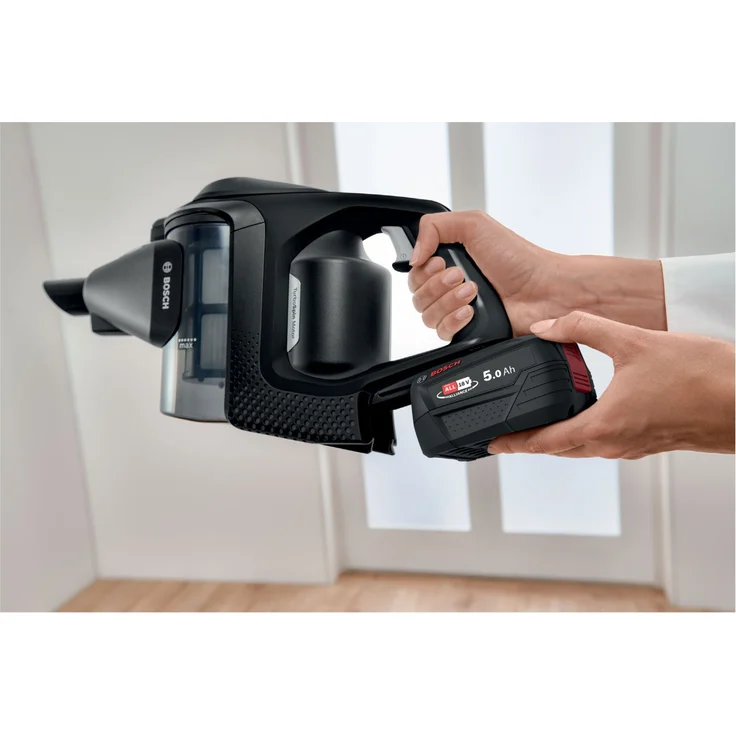Bosch BKS821MPOW Unlimited Gen2 Serie 8 Handstaubsauger, 45 min Akkubetrieb, Akkuwechsel-Option, 3 Saugmodi, schwarz-rot – Bild 12