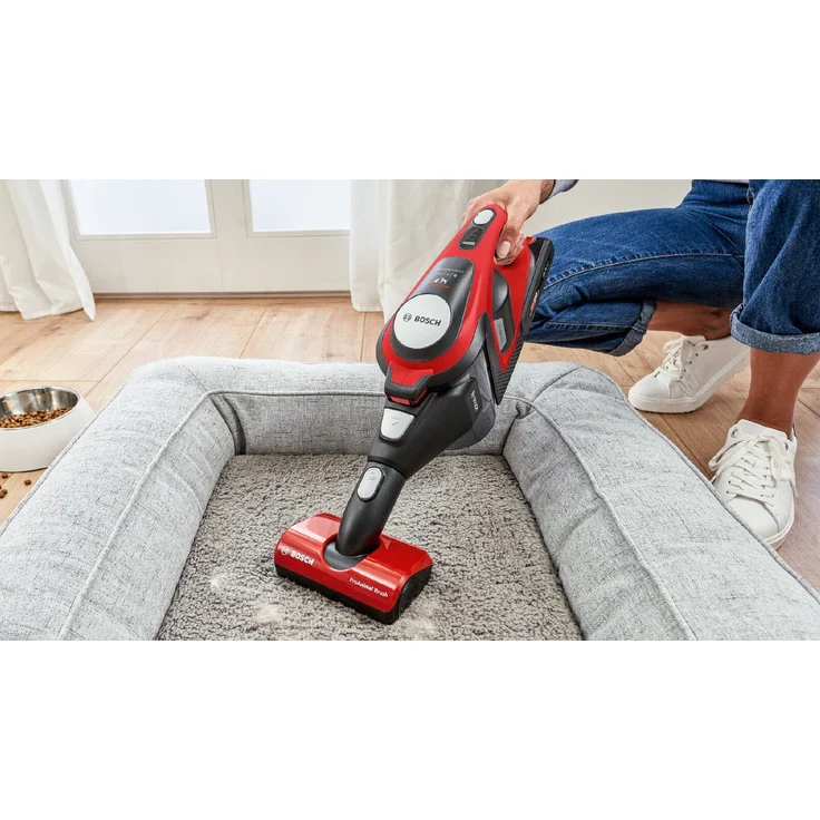 Bosch BCS8224PET Unlimited Gen2 Serie 8 Handstaubsauger, 65 min Akkubetrieb, Akkuwechsel-Option, schwarz-rot – Bild 7