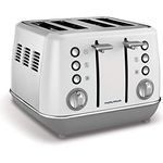 Morphy Richards Evoke 4 Slice Toaster 240109 White Four Slice Toaster White Toaster