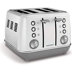 Image for Morphy Richards Evoke 4 Slice Toaster 240109 White Four Slice Toaster White Toaster