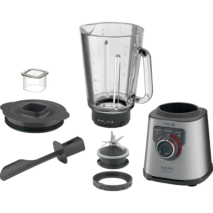 Krups KB403D Perfectmix+ Hochleistungsstandmixer, 1.200W, 28.000 UpM, 2L Glasbehälter, 3 Programme, Powelix- Technologie, dunkelgrau – Bild 2
